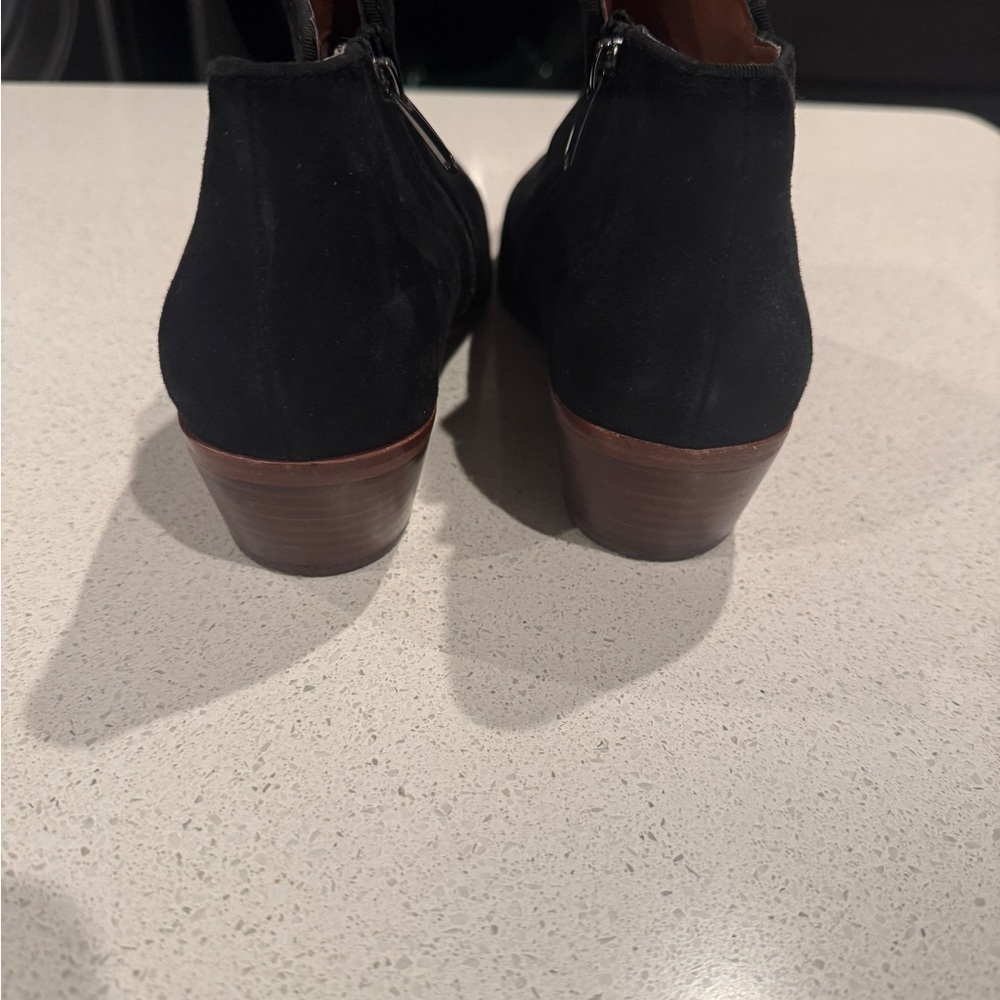 Sam Edelman Black Suede Ankle Booties - Picture 3 of 6